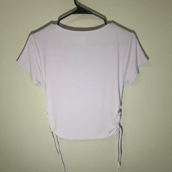 PAC Sun Ribbed Ruched Crop Top - Picture 5 of 5